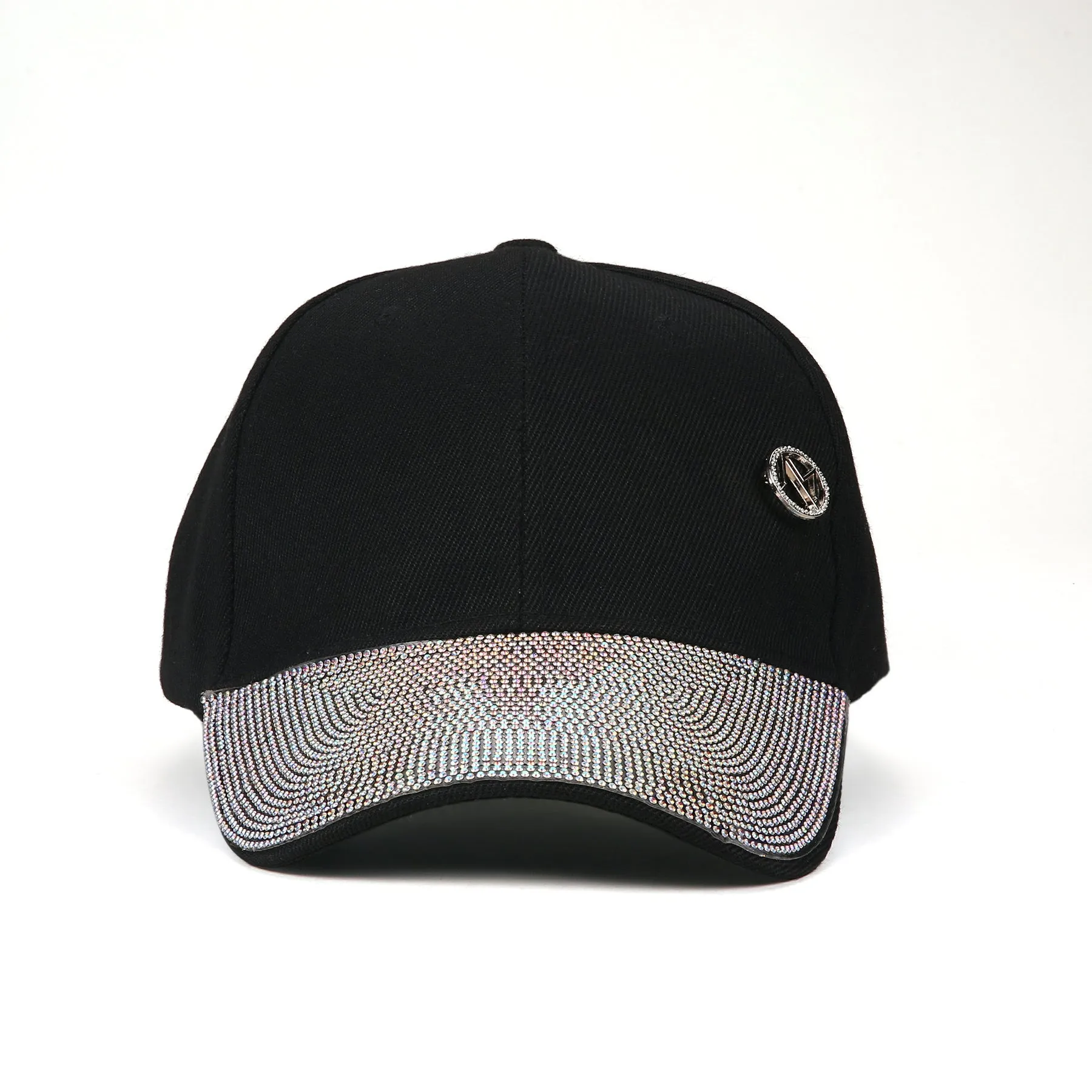 Tayla Crystal Hats in Black