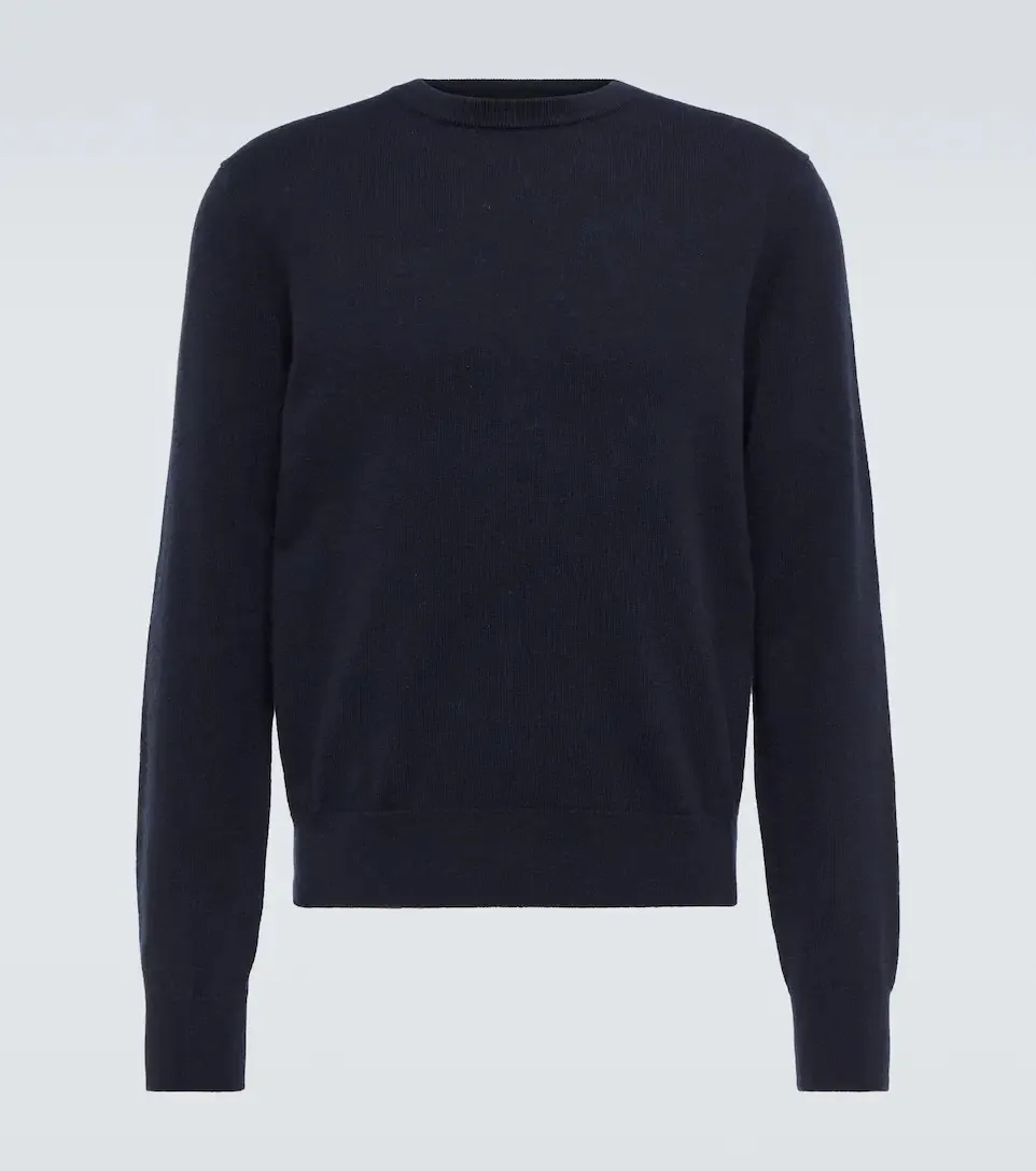 The Row  |Crew Neck Cashmere Street Style Plain Logo Sweaters