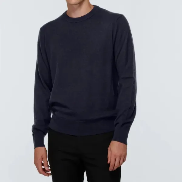 The Row  |Crew Neck Cashmere Street Style Plain Logo Sweaters