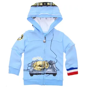 Underground DJ Blue  Baby Hoody by: Mini Shatsu