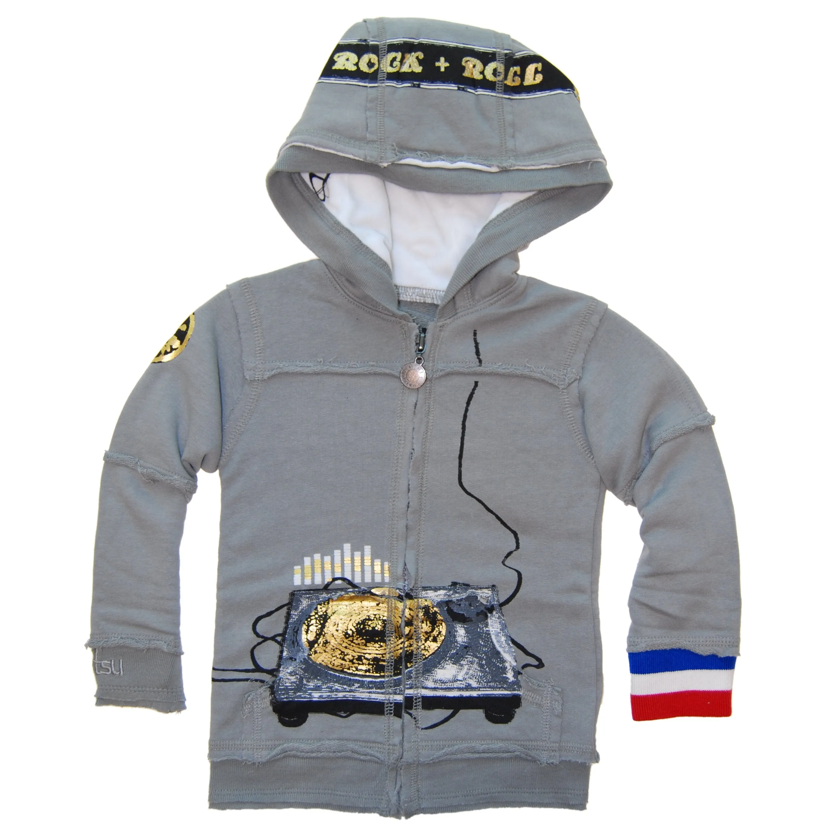 Underground DJ Grey Hoody by: Mini Shatsu