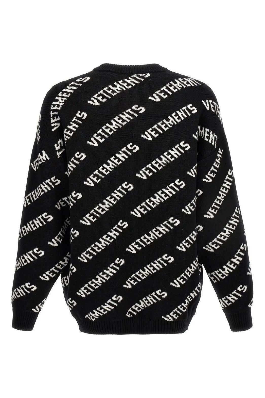 VETEMENTS  |Crew Neck Wool Street Style Long Sleeves Logo Sweaters