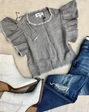 Wardrobe Staple Grey Cropped Sweater