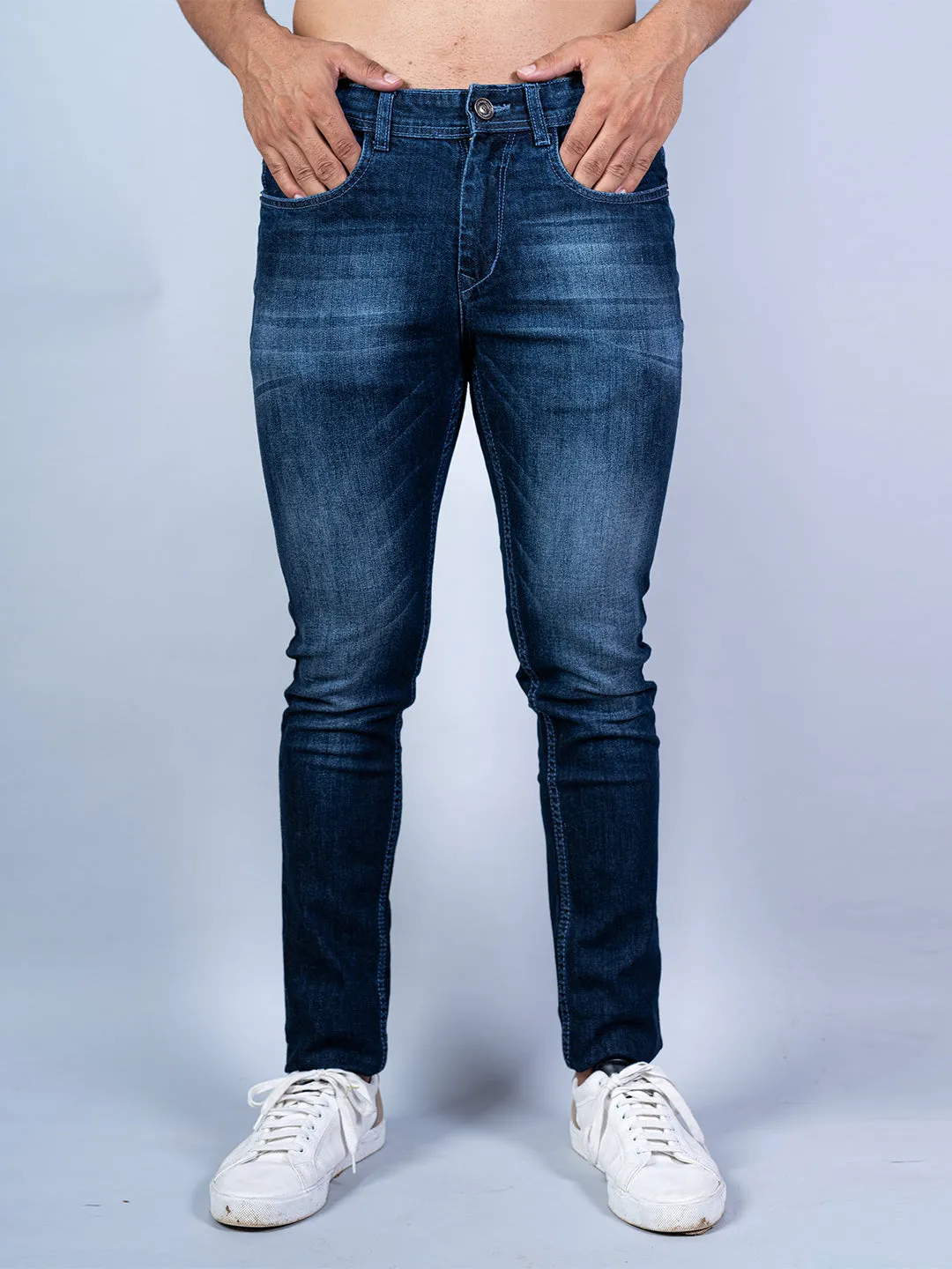 Washed Denim Men's Jeans