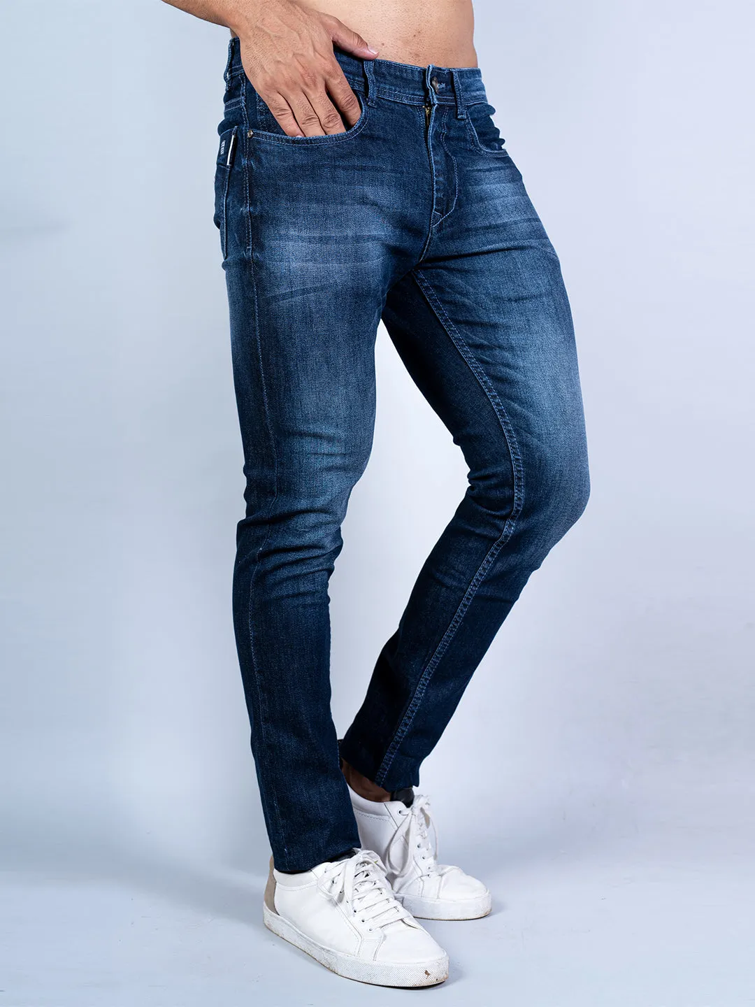 Washed Denim Men's Jeans