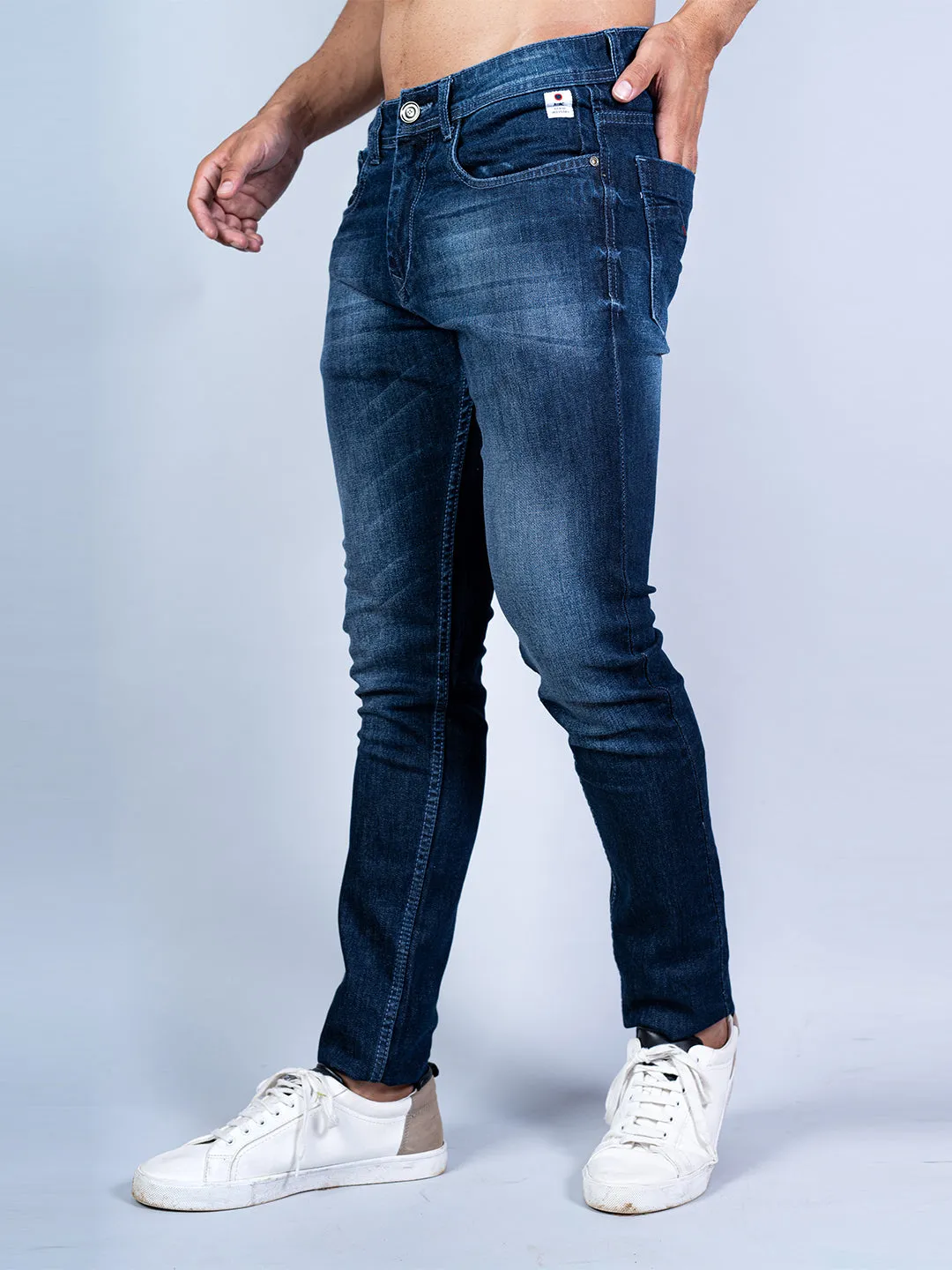 Washed Denim Men's Jeans