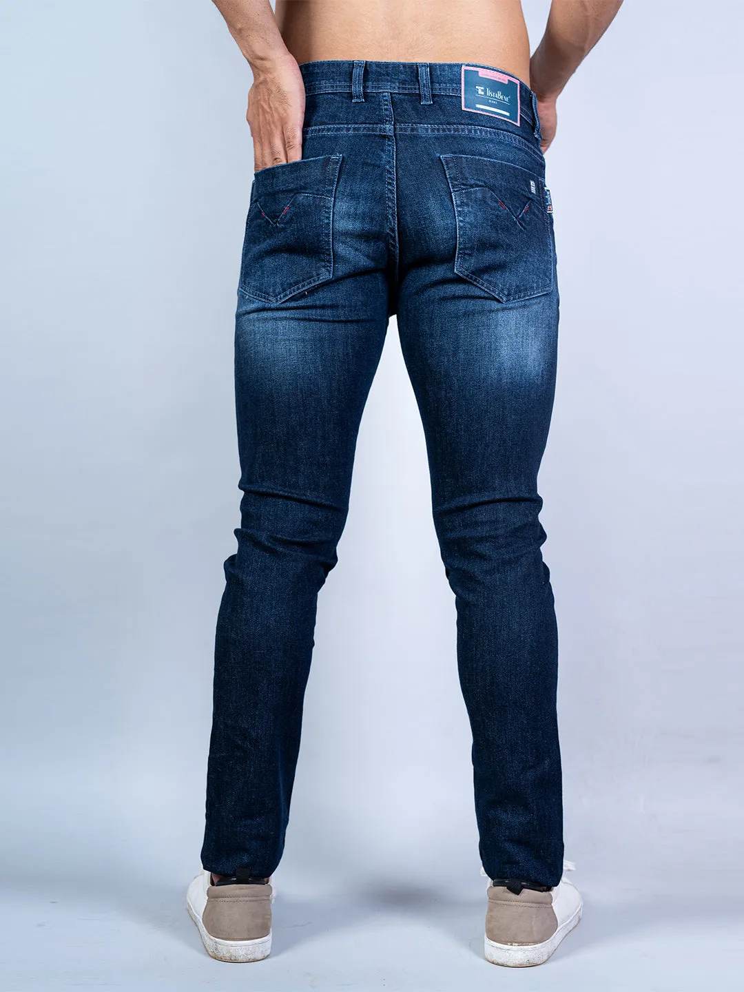 Washed Denim Men's Jeans