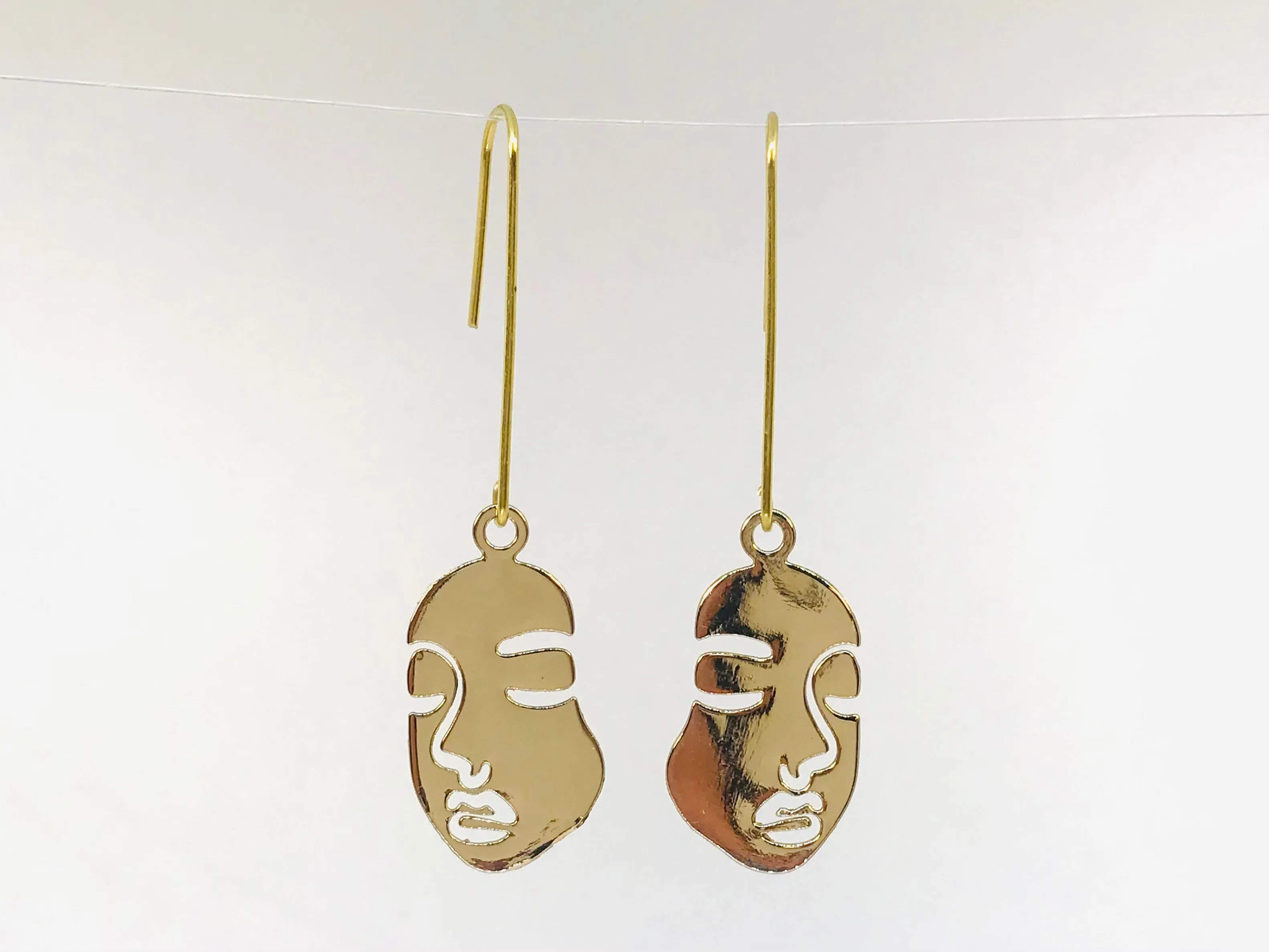 Wholesale Abstract Face Earrings