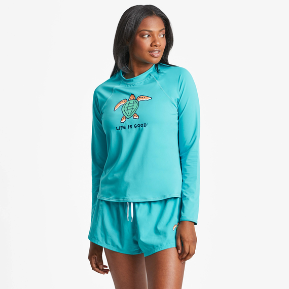 Women's Sea Turtle Long Sleeve Rashguard