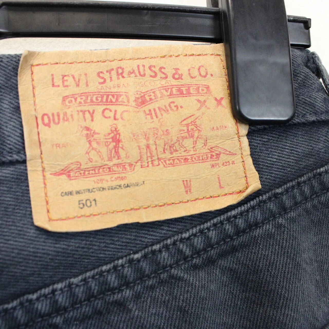 Womens LEVIS 501 Jeans Dark Grey | W29 L32