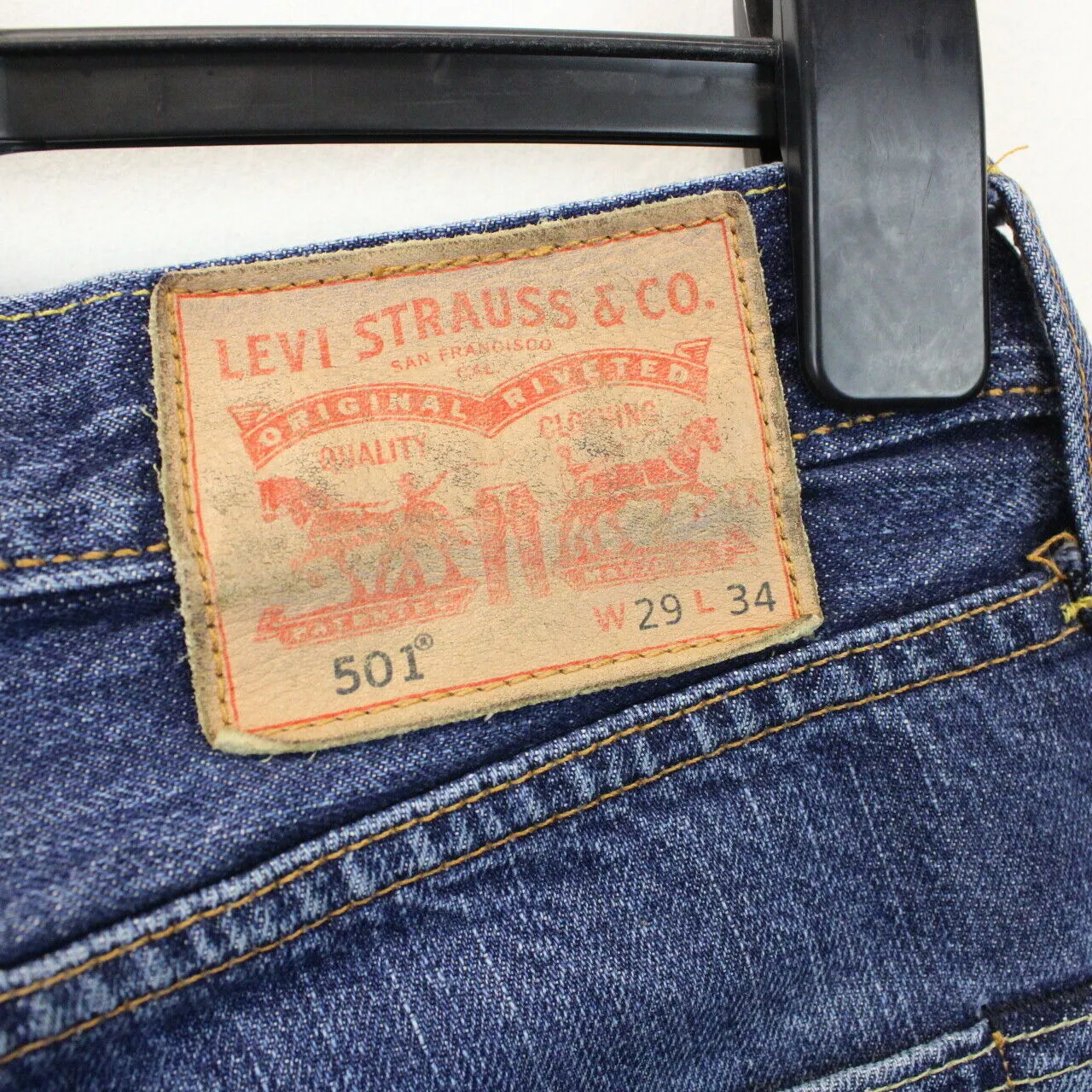 Womens LEVIS 501 Jeans Mid Blue | W30 L34