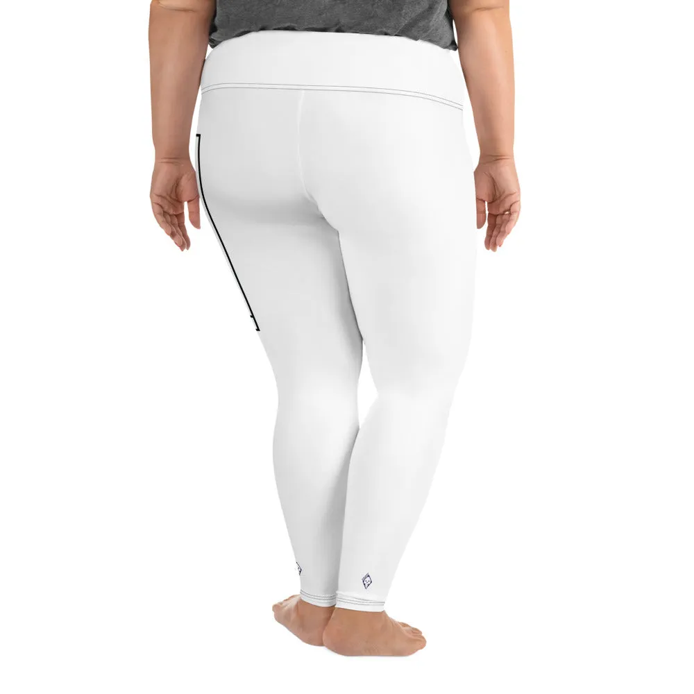 Women's Plus Size Yoga Pants Workout Leggings For Jiu Jitsu 016 - Snow