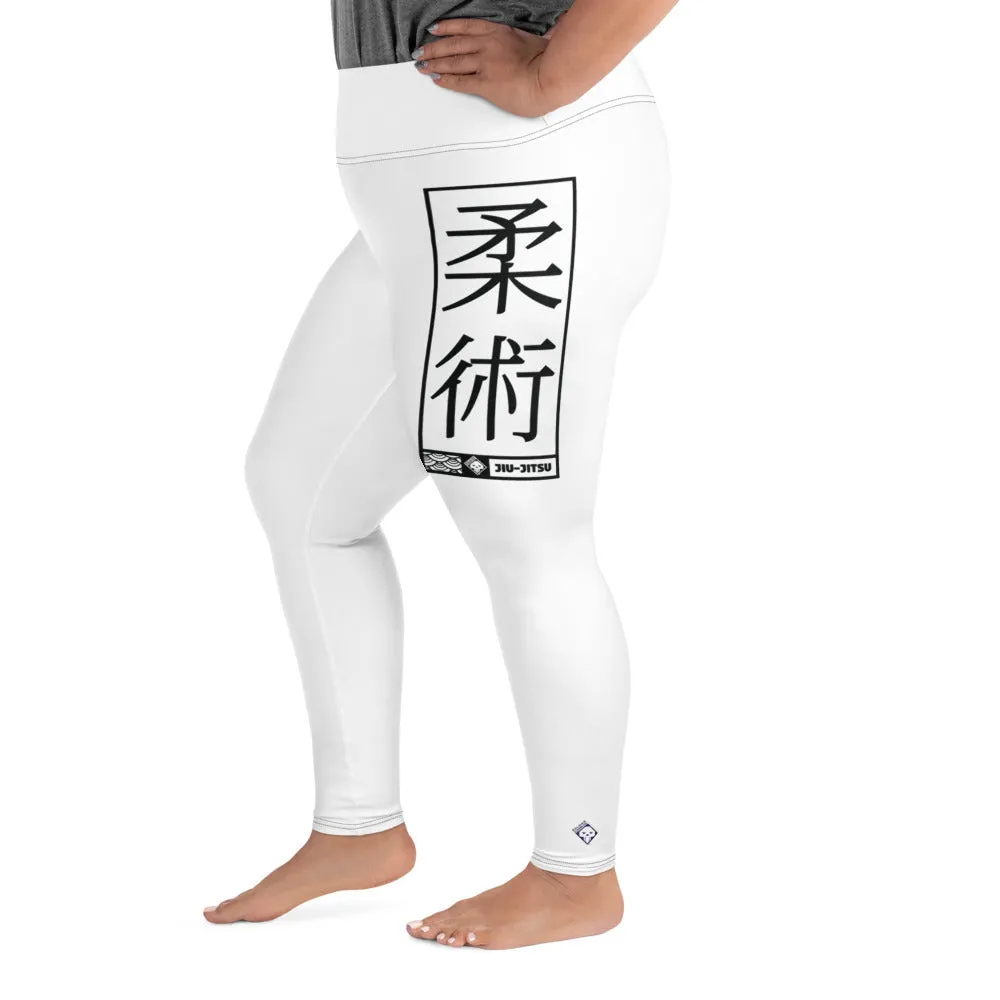 Women's Plus Size Yoga Pants Workout Leggings For Jiu Jitsu 016 - Snow