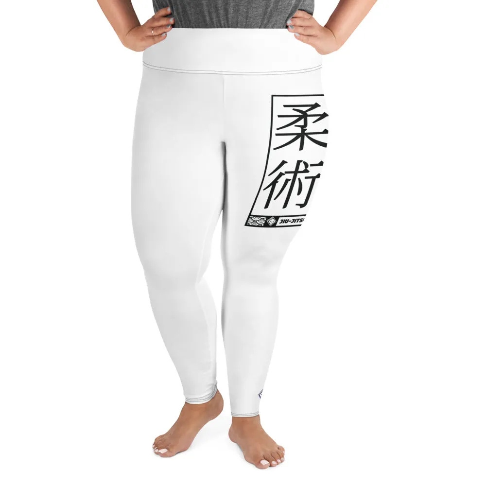 Women's Plus Size Yoga Pants Workout Leggings For Jiu Jitsu 016 - Snow