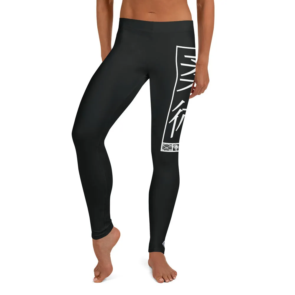 Women's Yoga Pants Workout Leggings For Jiu Jitsu 015 - Noir