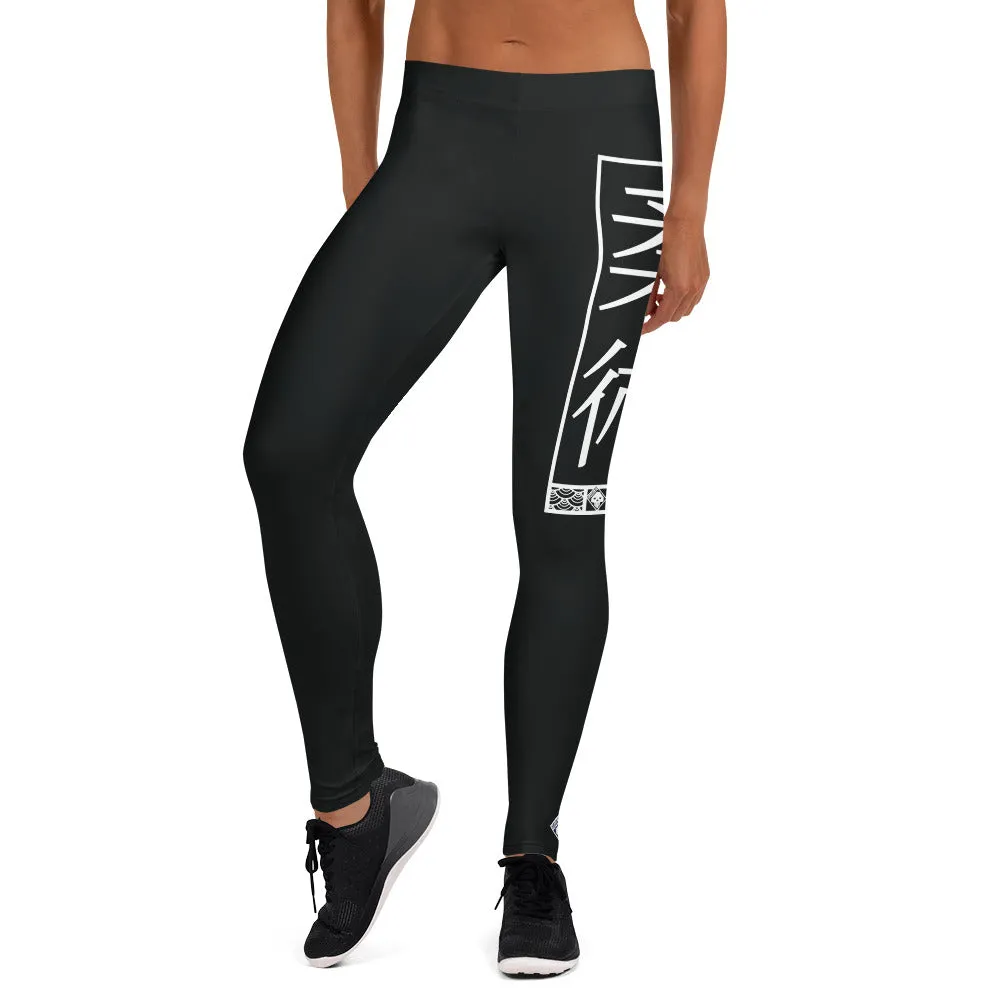 Women's Yoga Pants Workout Leggings For Jiu Jitsu 015 - Noir