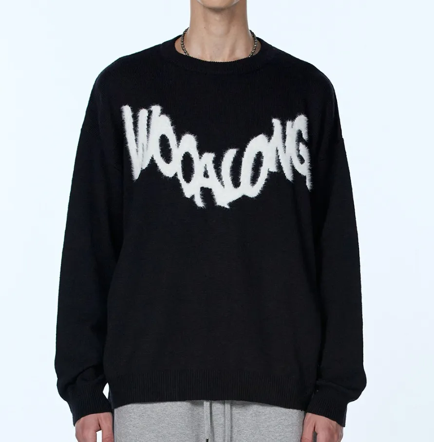 WOOALONG  |Crew Neck Stripes Unisex Nylon Street Style U-Neck