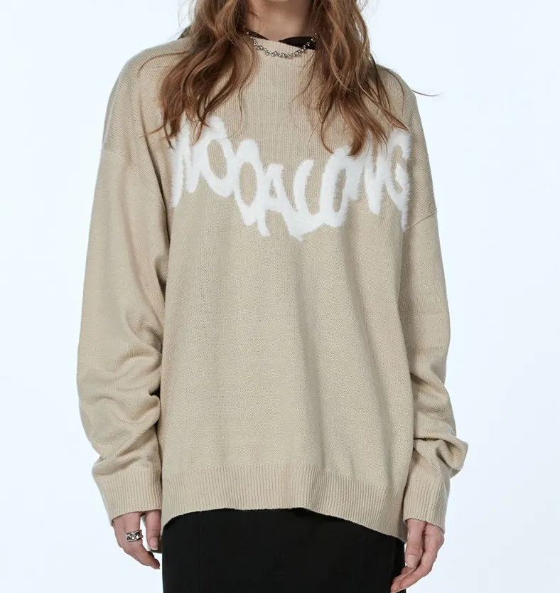 WOOALONG  |Crew Neck Stripes Unisex Nylon Street Style U-Neck