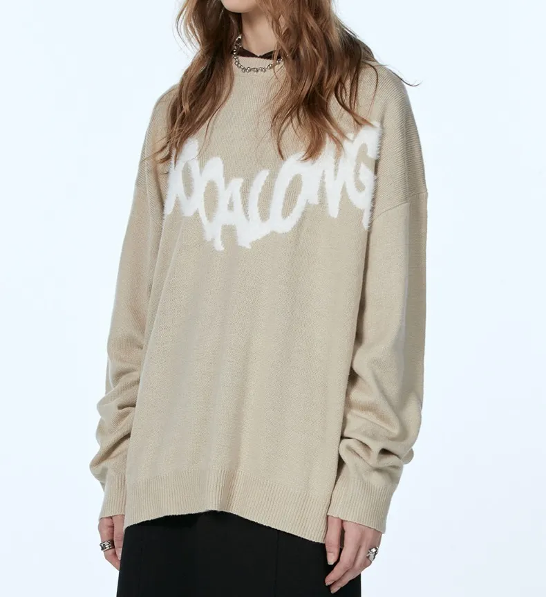 WOOALONG  |Crew Neck Stripes Unisex Nylon Street Style U-Neck